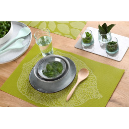 set de table tressé feather khaki