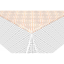 crystal transparent imprimé celia white au metre