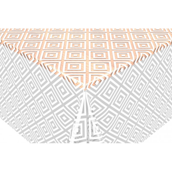 crystal transparent imprimé celia white au metre