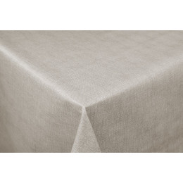 toile cirée linen taupe au metre