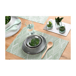 set de table tressé spider green