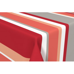 toile cirée giovanna orange au metre