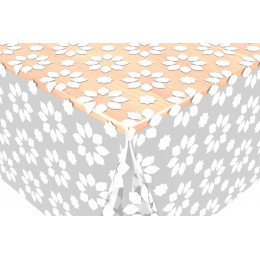 crystal transparent imprimé cristina white au metre