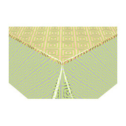 crystal transparent imprimé celia anis au metre