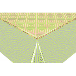 crystal transparent imprimé celia anis au metre