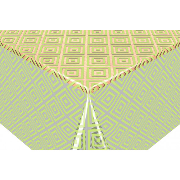 crystal transparent imprimé celia anis au metre