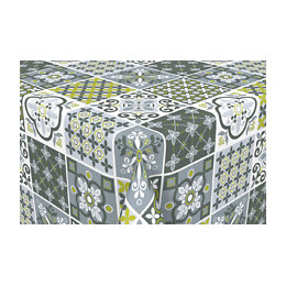 toile cirée revival gris au metre