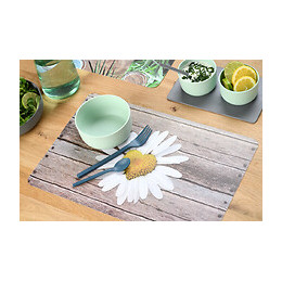 set de table pvc imprimé marguerite