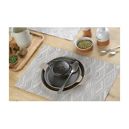 set de table tressé spider taupe