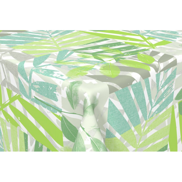 toile cirée leaves au metre