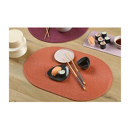 set de table tressé spiral brick ovale