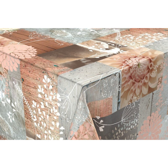 toile cirée dahlia au metre