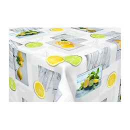 protege table pvc lemon au metre