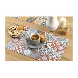 set de table pvc imprimé rewind brick
