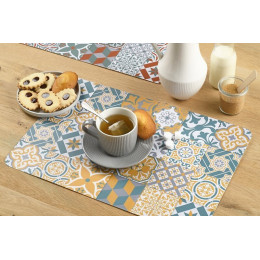 set de table pvc imprimé rewind curry