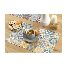 set de table pvc imprimé rewind curry