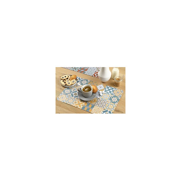 set de table pvc imprimé rewind curry