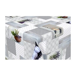 nappe toile cirée lavender carrée