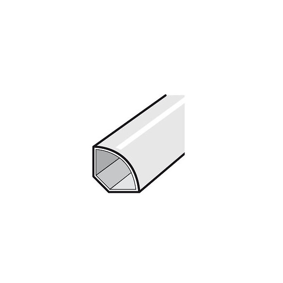 Profil quart de rond blanc 15/15mmx3ml