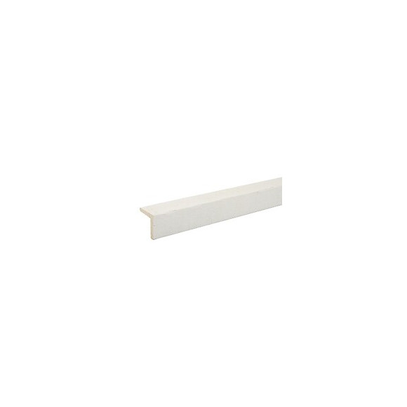 Angle Sapin de pays Brossé blanc 30x30 L.2.50m