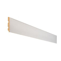 Plinthe Parquet cache-fils MDF Blanc 14x80 L.2.44m