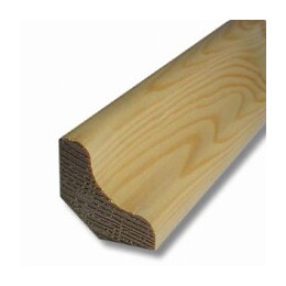 Corniche moderne Sapin 23x23mm L.2.48m
