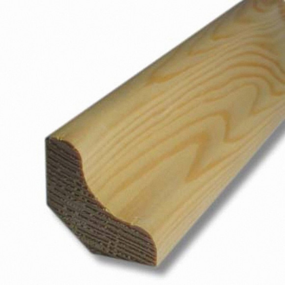 Corniche moderne Sapin 23x23mm L.2.48m