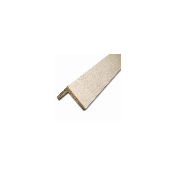Baguette d'angle Pin brut Blanc 24x24mm L.2.38m
