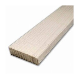 Chant plat pin brut Blanc 10x30mm L.2.38m