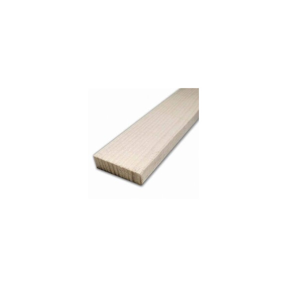 Chant plat pin brut Blanc 10x30mm L.2.38m
