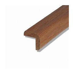 Baguette d'angle bois exotique Rouge 14x14mm L.2.38m