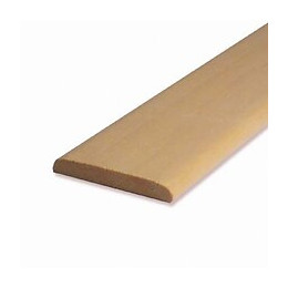 Chant plat bois exotique Blanc 5.5x33mm L.2.28m