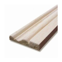 Chambranle bois exotique Blanc 9x28mm L.2.28m