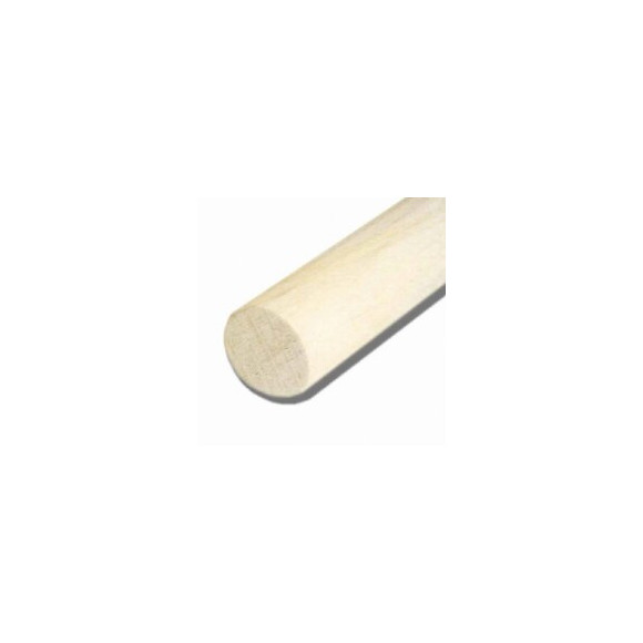 Bâton rond bois exotique Blanc 19x19mm L.2.30m