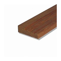 Chambranle bois exotique Rouge 8x28mm L.2.38m