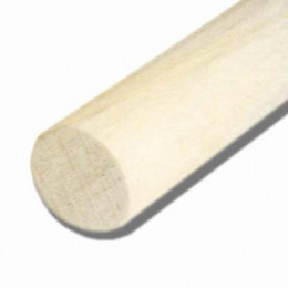 Bâton rond bois exotique Blanc 19x19mm L.2.30m