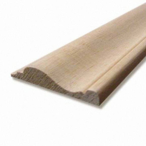 Cimaise classique Bois exotique Blanc 17x58mm L.2.28m