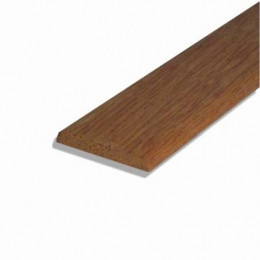 Chant plat bois exotique Rouge 4.5x22mm L.2.38m