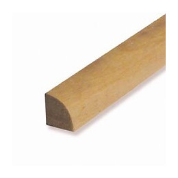 Quart-de-rond bois exotique Blanc 13x13mm L.2.28m
