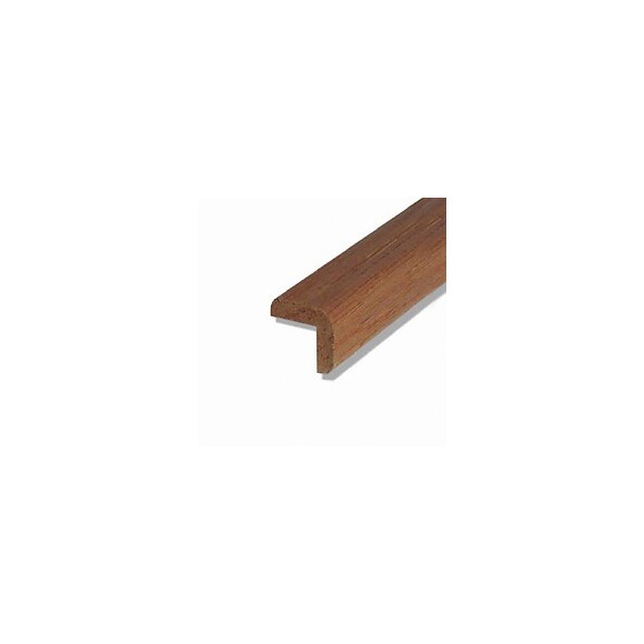 Baguette d'angle bois exotique Rouge 22x22mm L.2.38m