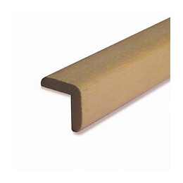 Baguette d'angle bois exotique Blanc 19x19mm L.2.28m