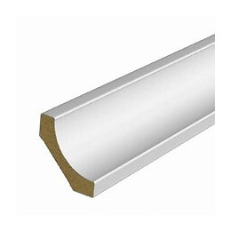 Corniche MDF revêtu Blanc  10x33mm L.2.20m