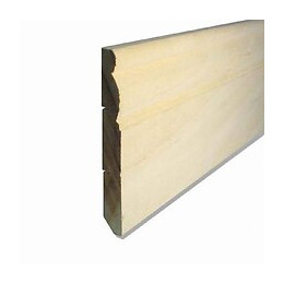 Plinthe bois exotique Blanc 11x68mm L.2.28m