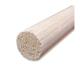 Tourillon lisse Hêtre 12x12mm L.1m