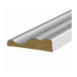 Chambranle MDF revêtu Blanc 9x40mm L.2.20m