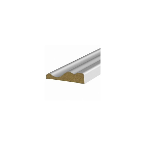 Chambranle MDF revêtu Blanc 9x40mm L.2.20m
