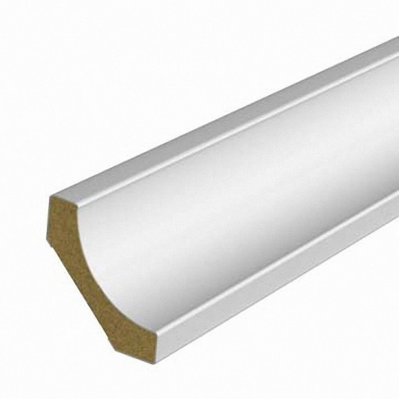 Corniche MDF revêtu Blanc  10x33mm L.2.20m