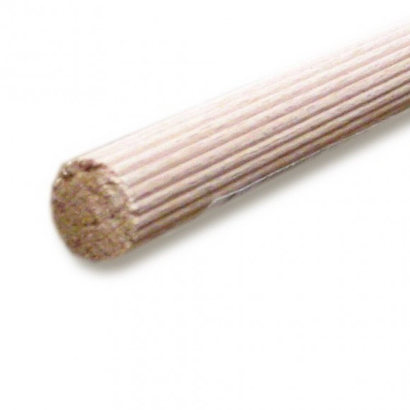 Tourillon cannelé Hêtre 6x6mm L.1m