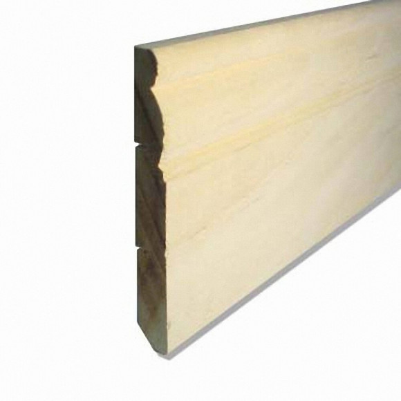 Plinthe bois exotique Blanc 11x68mm L.2.28m