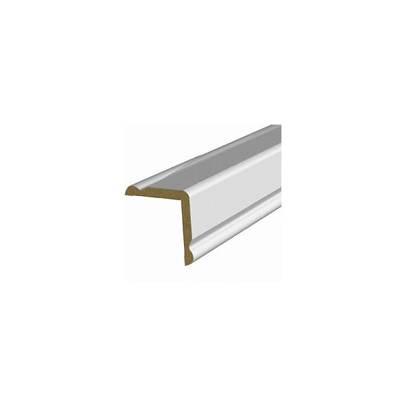 Baguette d'angle MDF revêtu Blanc 30x30mm L.2.20m